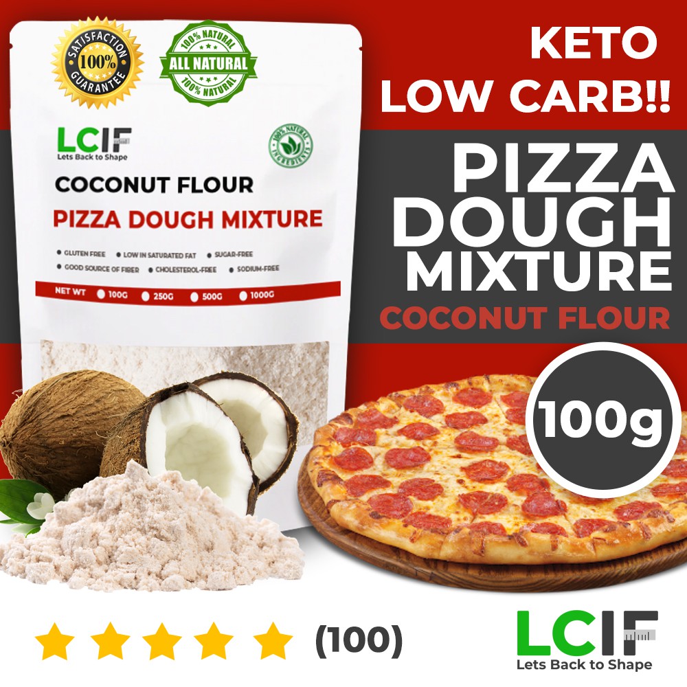 Low Carb Coconut Flour Pizza Dough Mixture 100g LCIF Low Carb Guilt