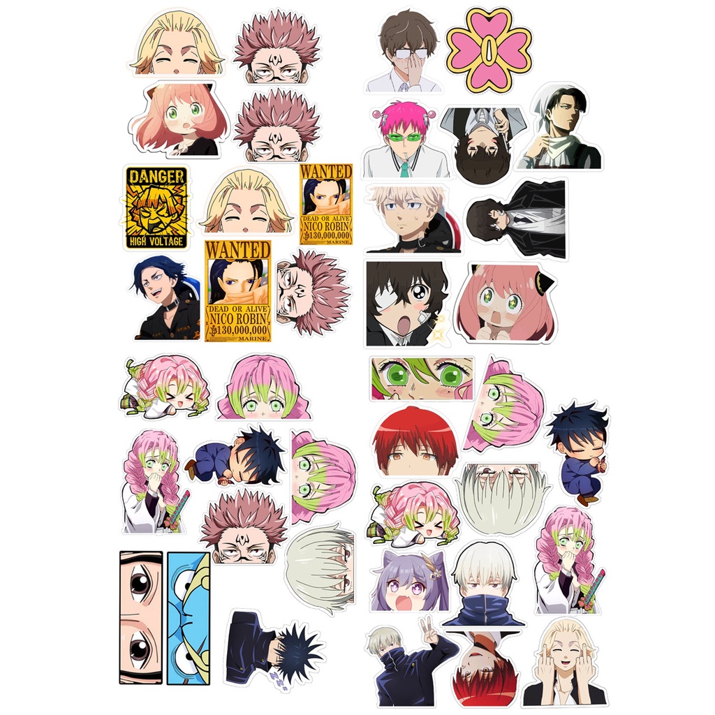 Random Anime Mini Stickers | Shopee Philippines