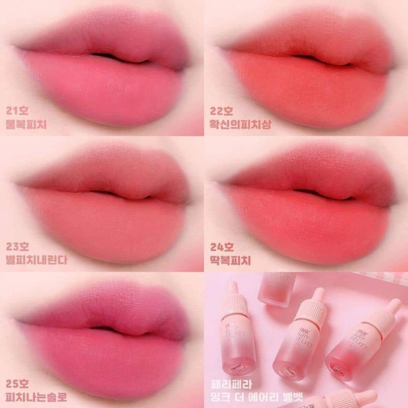 PERIPERA INK AIRY VELVET TINT PEACHES COLLECTION FROM KOREA Shopee