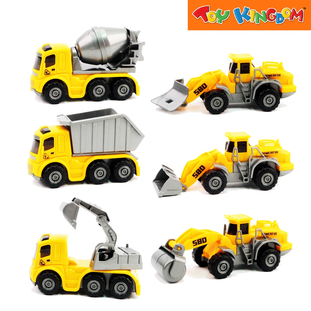 Earth Movers 6 Pack Construction Vehicles Shopee Philippines
