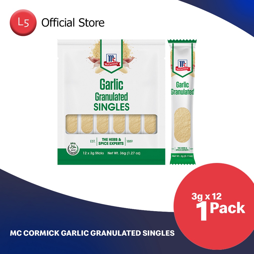 McCormick Garlic Granulated Singles 12x 3g | Shopee Philippines