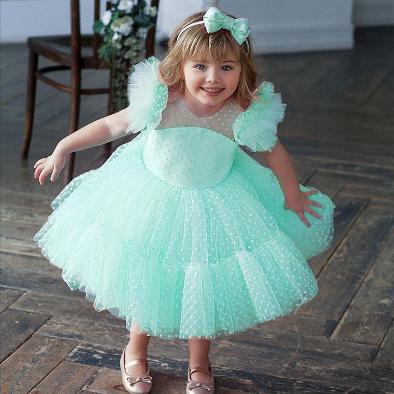MB_372MV - Girls Dress Style 372 - MAUVE Long Sleeved Lace And Tulle Dress - See All Dresses - Flower Girl Dresses - Flower Girl Dress For Less