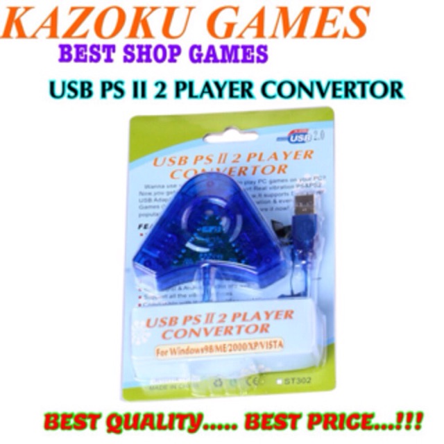 Converter Double Ps2 USB PS II Player/PC/PS3 | Shopee Philippines