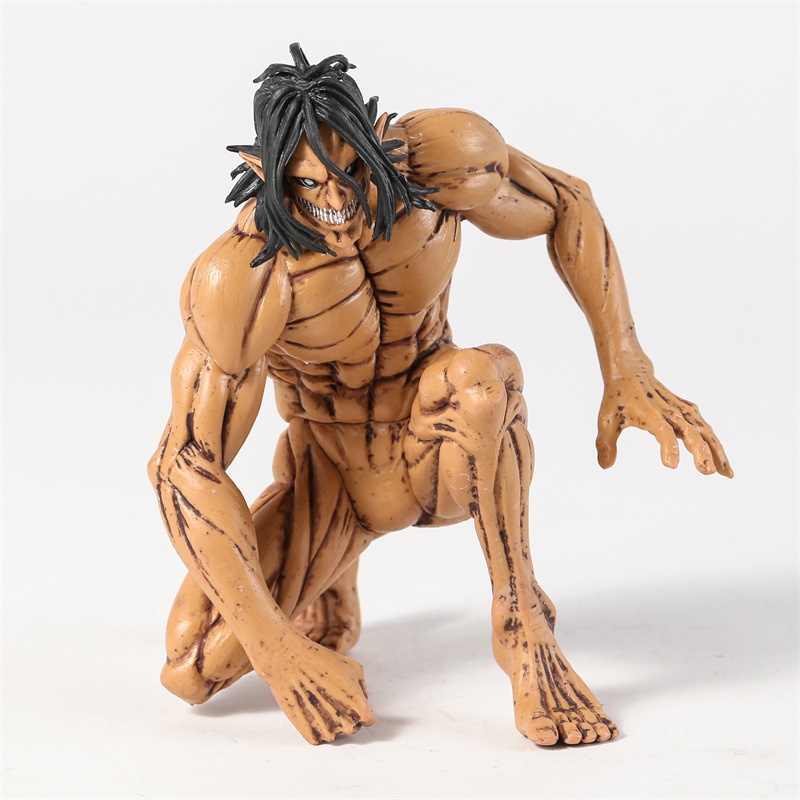 New Attack On Titan Anime Figure Eren Yeager Armored War Hammer Titan Giant  Doll Action Figuras PVC Model 15cm Collection Toy