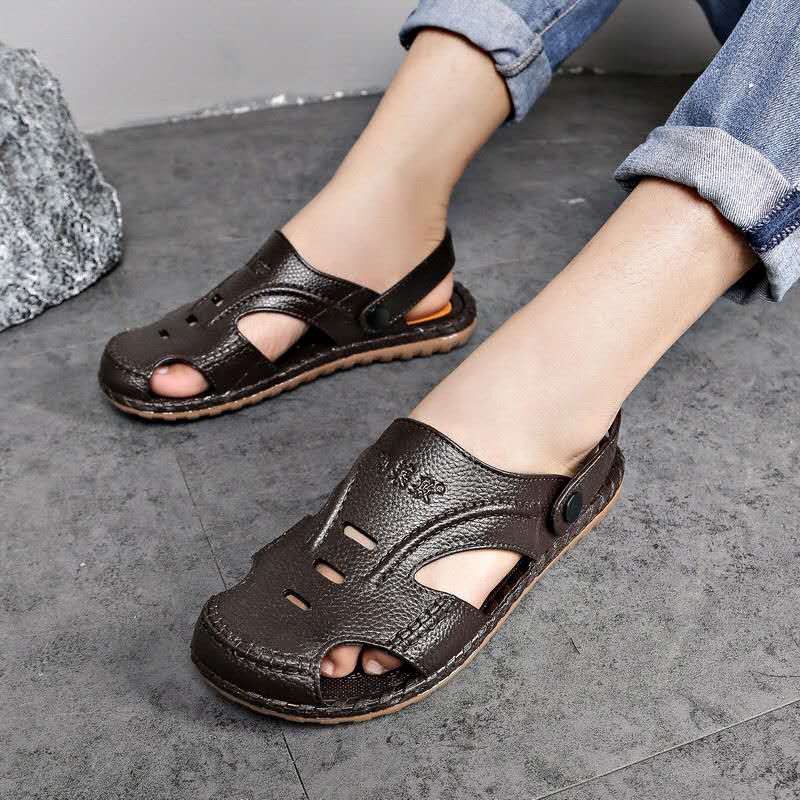 【HHS】New Summer Casual Breathable Beach Sandals Non-slip Wearable ...