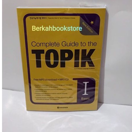 Complete Guide to the TOPIK 1- New Edition Basic book | Shopee Philippines