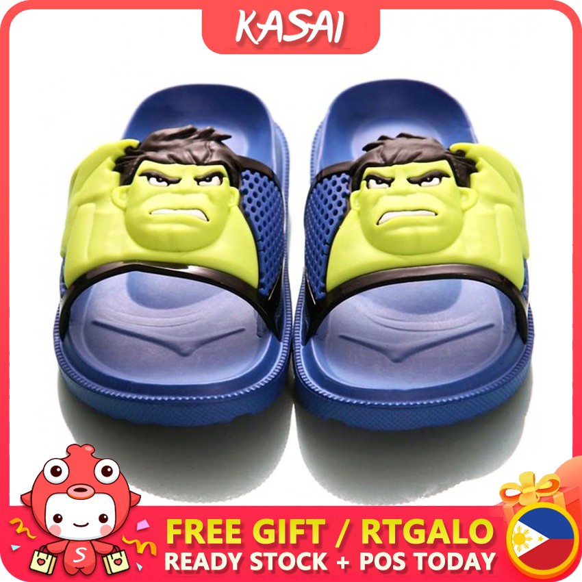 KASAI Kids Slipper Fashion Hulk Sandal Slip on Shoes for Boy Clearance ...