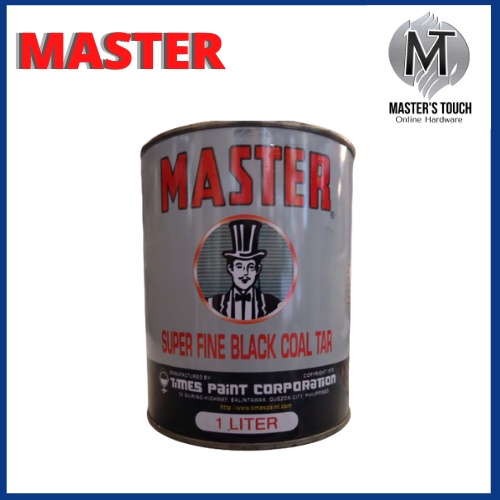 MASTER SUPERFINE BLACK COAL TAR 1 liter Shopee Philippines