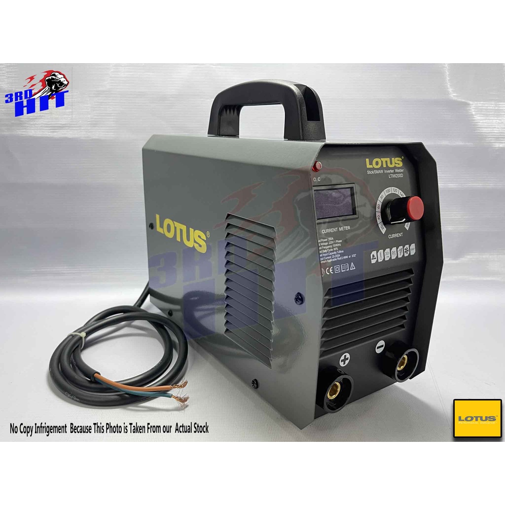 3rdHit Original Lotus Heavy Duty Arc Inverter Welding Machine 200A