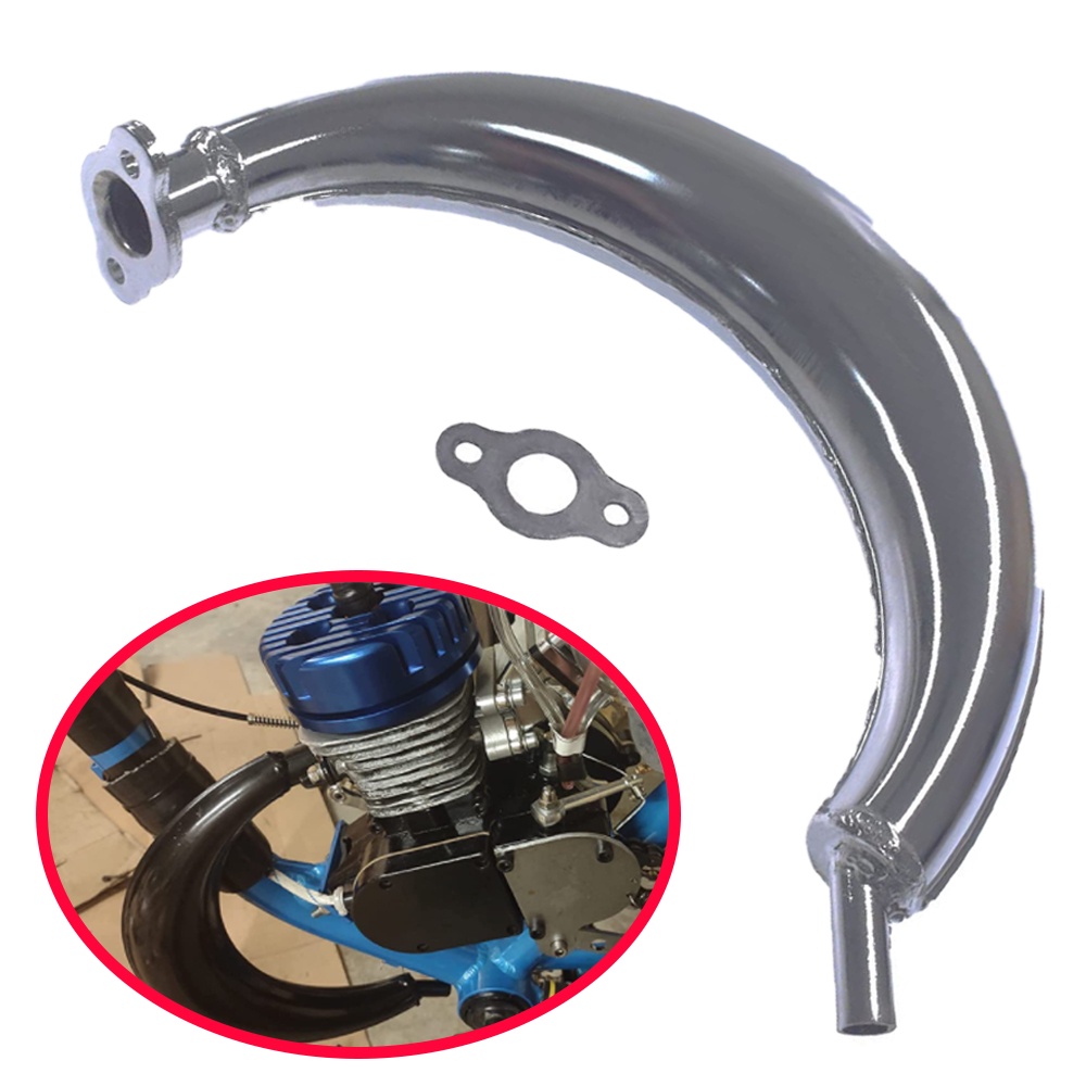 Exhaust Pipe Muffler For Minarelli Motorized Bike Race Engine - View #6