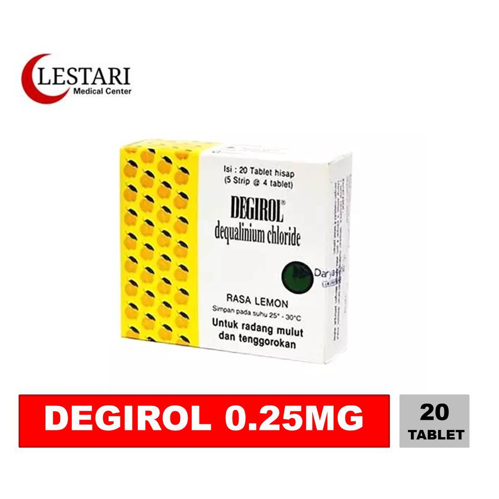 Degirol Suction Tablets (Box / 5 Strips / 4 Tablets) | Shopee Philippines