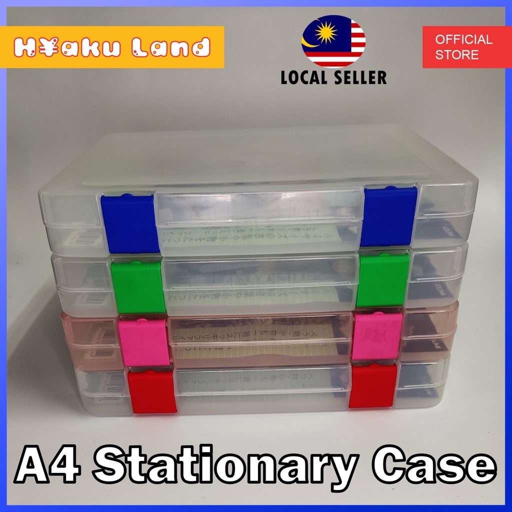 A4 Stationery Case Document Japan Clear Transparent Dokumen Alat Tulis ...