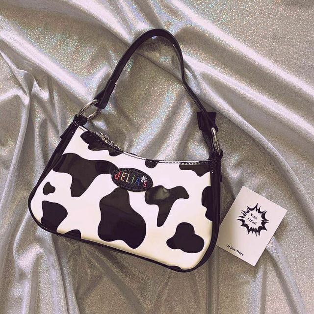 Cow print delias bag new arrivals