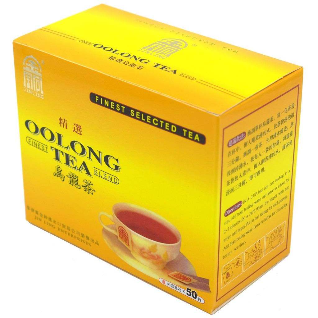 Jin Ling Finest Oolong Tea Blend (100g) 50 Tea Bags | Shopee Philippines