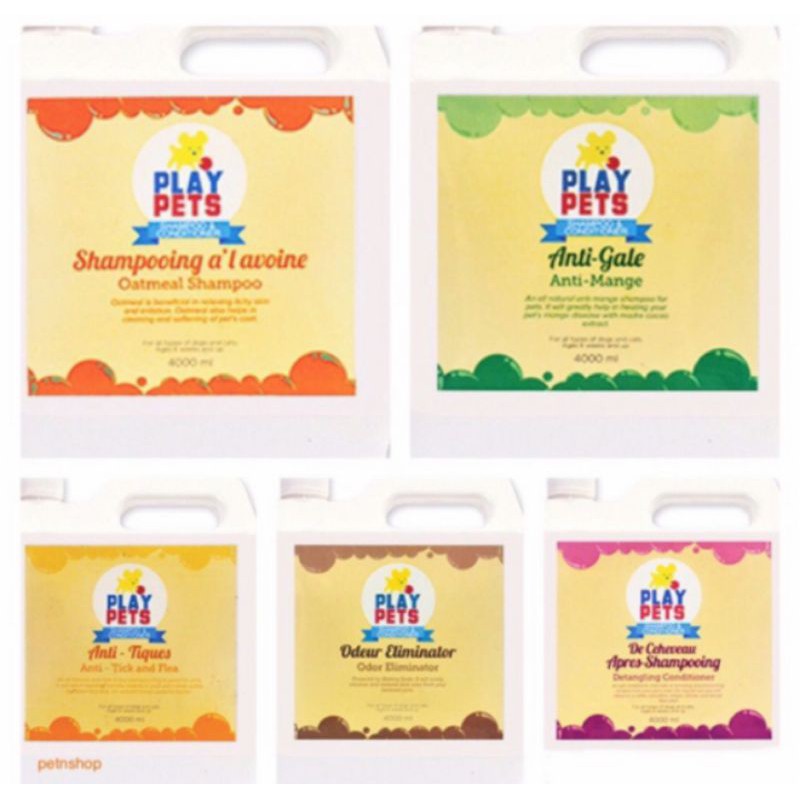 PLAY PETS SHAMPOO & CONDITIONER 4000ML Shopee Philippines