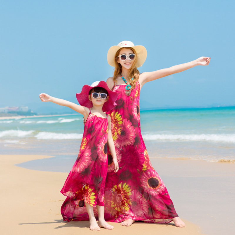 Mom and store daughter beach dresses