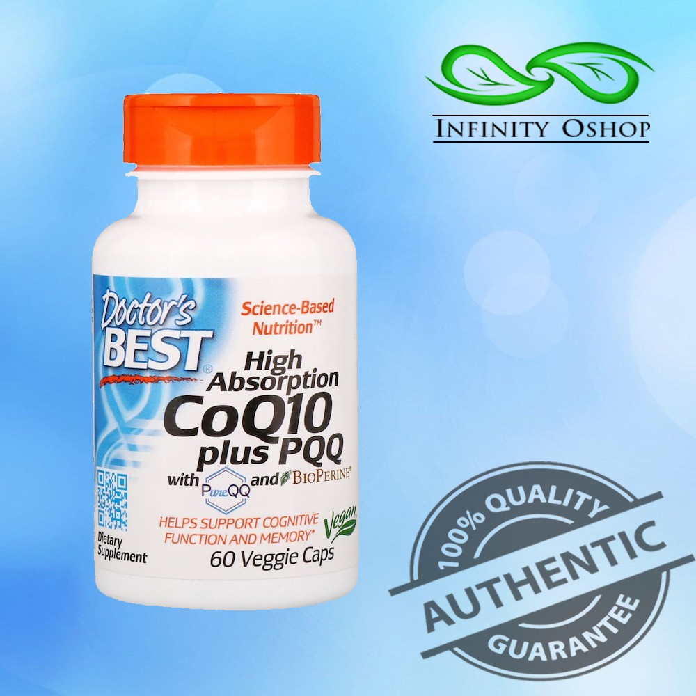 Doctor's Best, High Absorption CoQ10 Plus PQQ, 60 Veggie Caps | Shopee ...