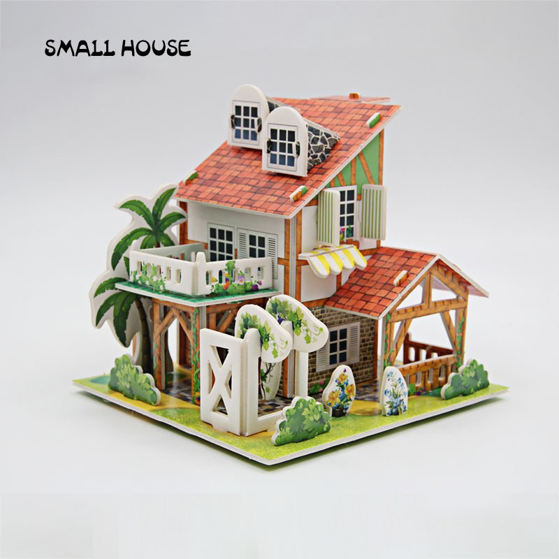 Diy 3D Puzzles Children's Educational Toys Diy Manual Assembly Shopee