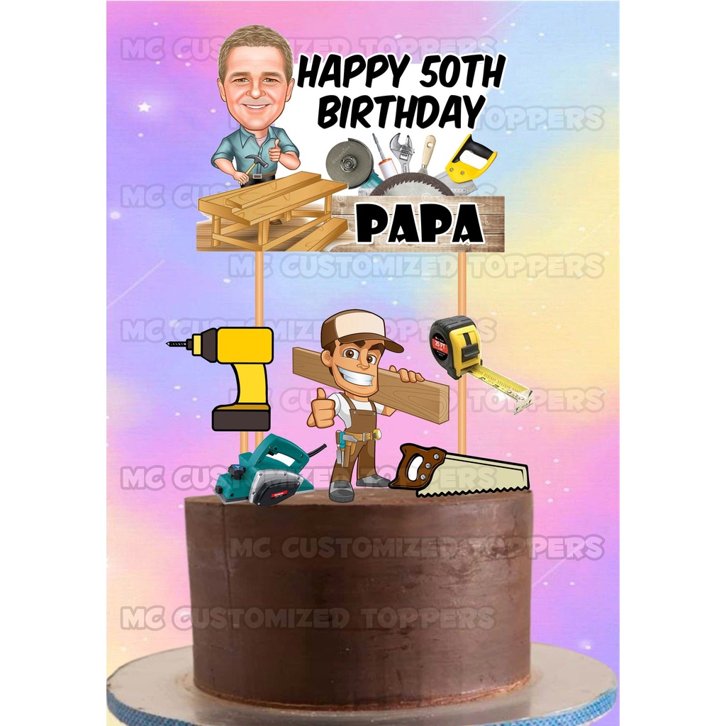 carpenter theme cake topper | Shopee Philippines