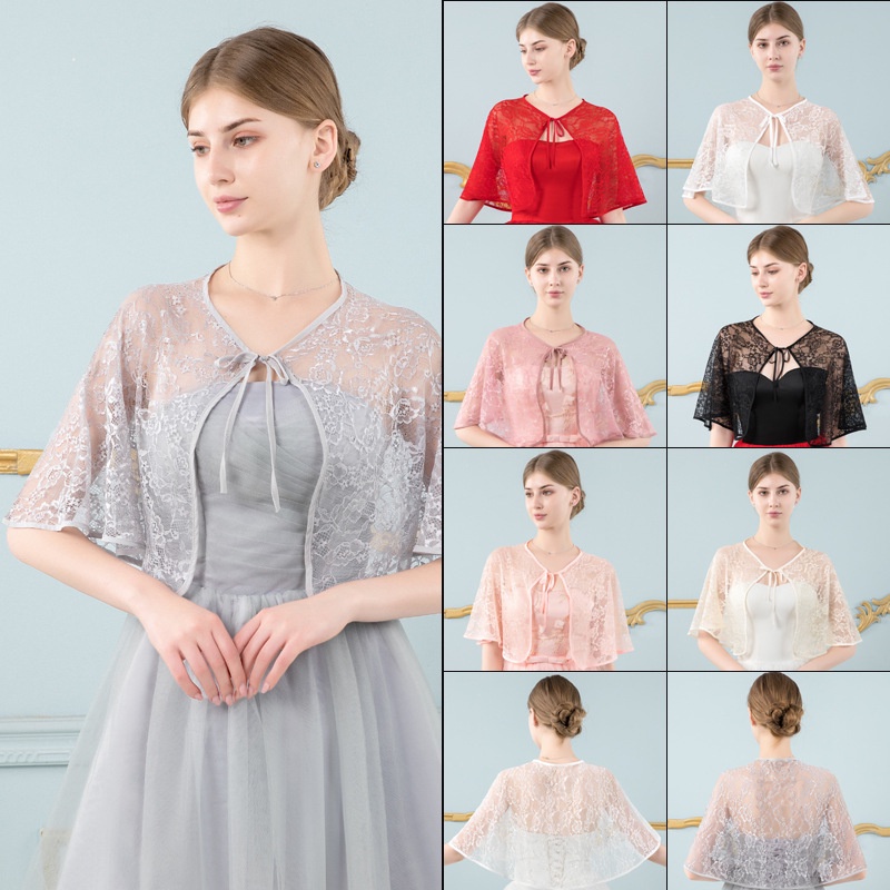 Bridal Wedding Dress Shawl Spring Summer Autumn Thin Instrument Small ...