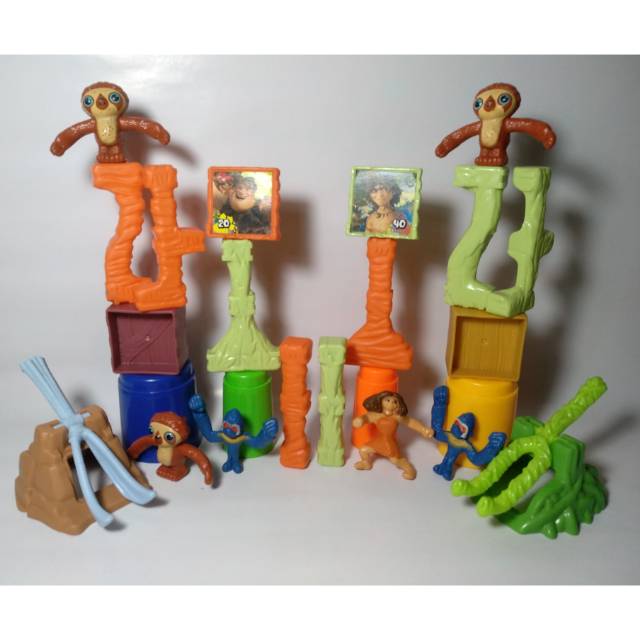 The Croods Happy Meal Mcdonalds Toy Catapult Launcher Mcd Toys Monkey