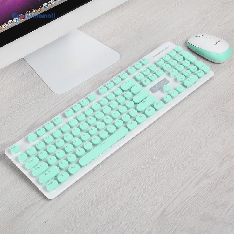 NEW wireless keyboard and mouse set typewriter design Mouse Keyboard ...