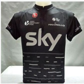 SKY Cycling Jersey Half Zipper Black White Shopee Philippines