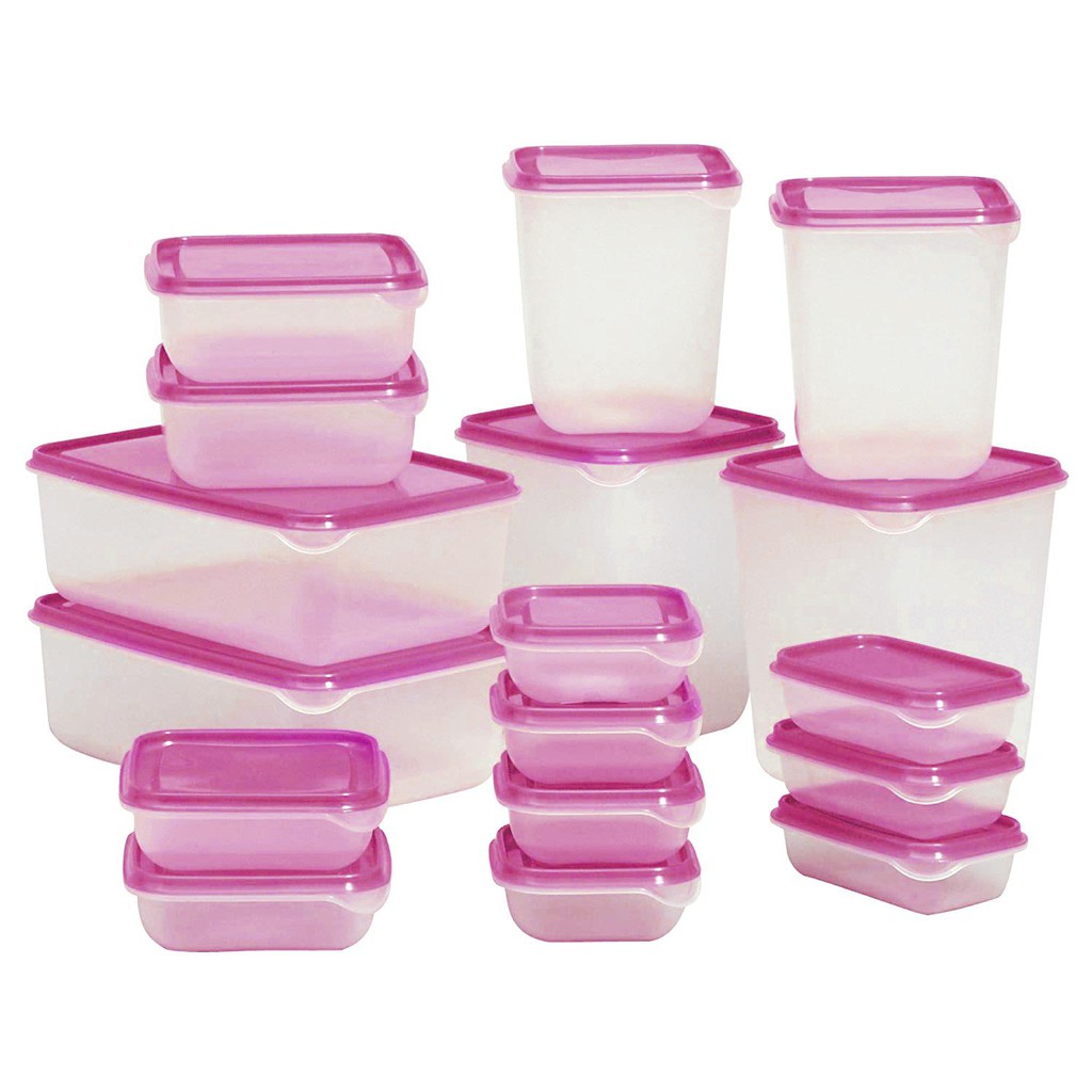 Food Container 17 Pieces Multifunction Microwaveable Plastic Food ...