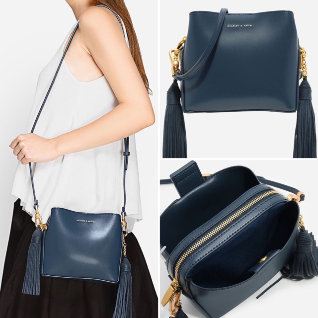 Charles and Keith Tassel Sling Bag BLACK ONLY!!!