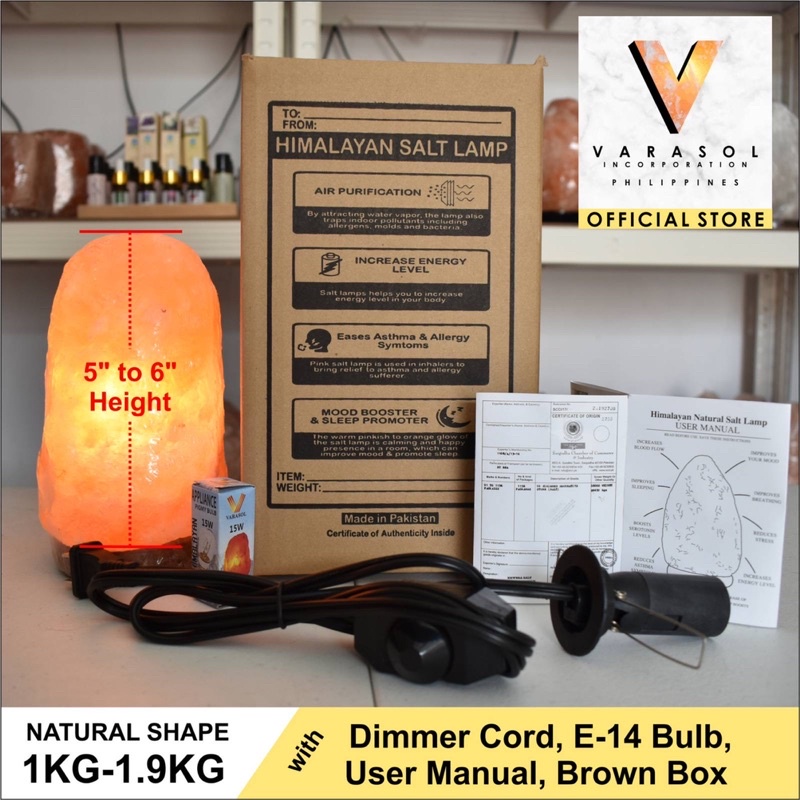 Authentic Himalayan Salt Lamp Made in Pakistan, Original, Pure, Legit, SALE! Perfect for Gift