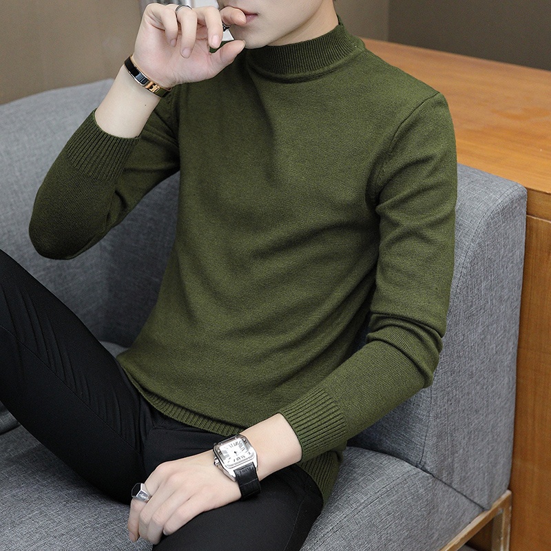 Emw plain soft knitted sweater Turtle neck knitted high quality fit S ...