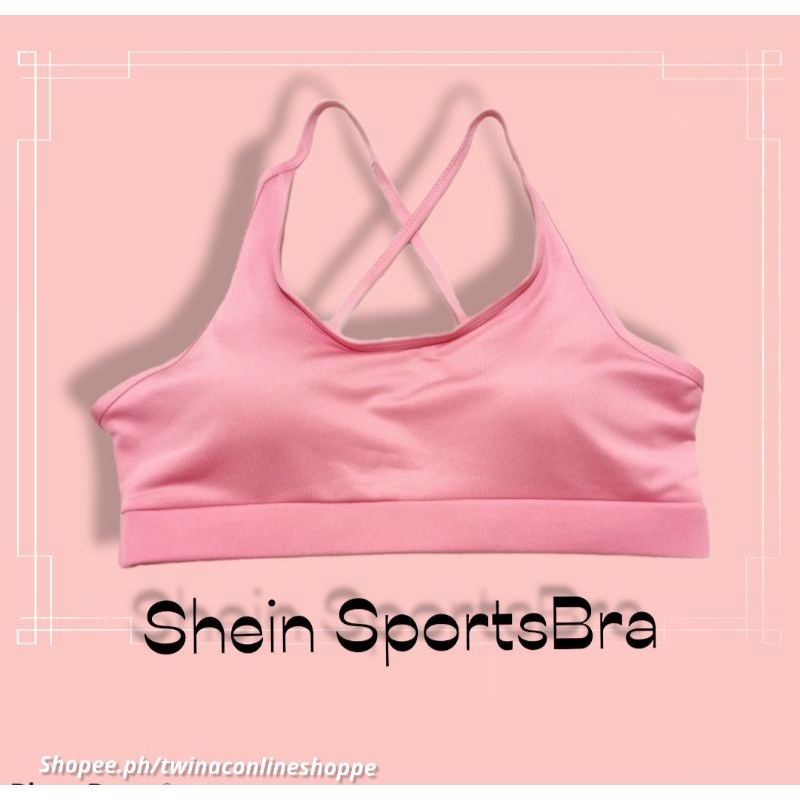 Shein Sports Bra Halter Seamless Style