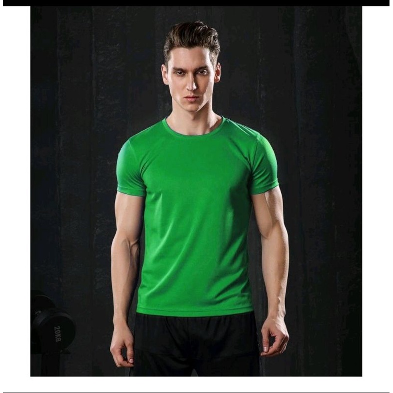 APPLE GREEN Active/Drifit Tshirt Unisex Round Neck Athletic American