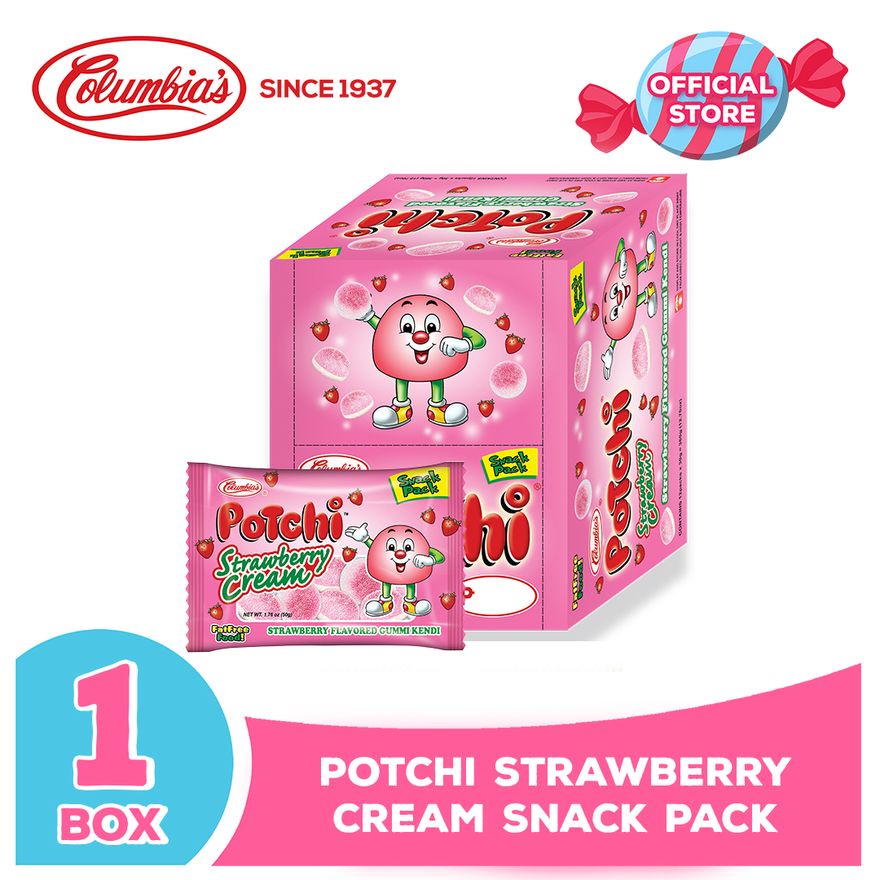 Columbia Candies: Potchi Strawberry Cream Snack Pack | Shopee Philippines