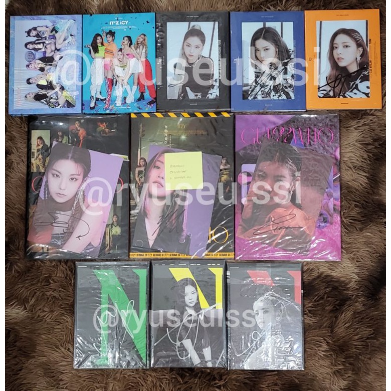 Itzy Guess Who Album Yeji Lia Ryujin Chaeryeong Yuna Photocard Shopee My Xxx Hot Girl