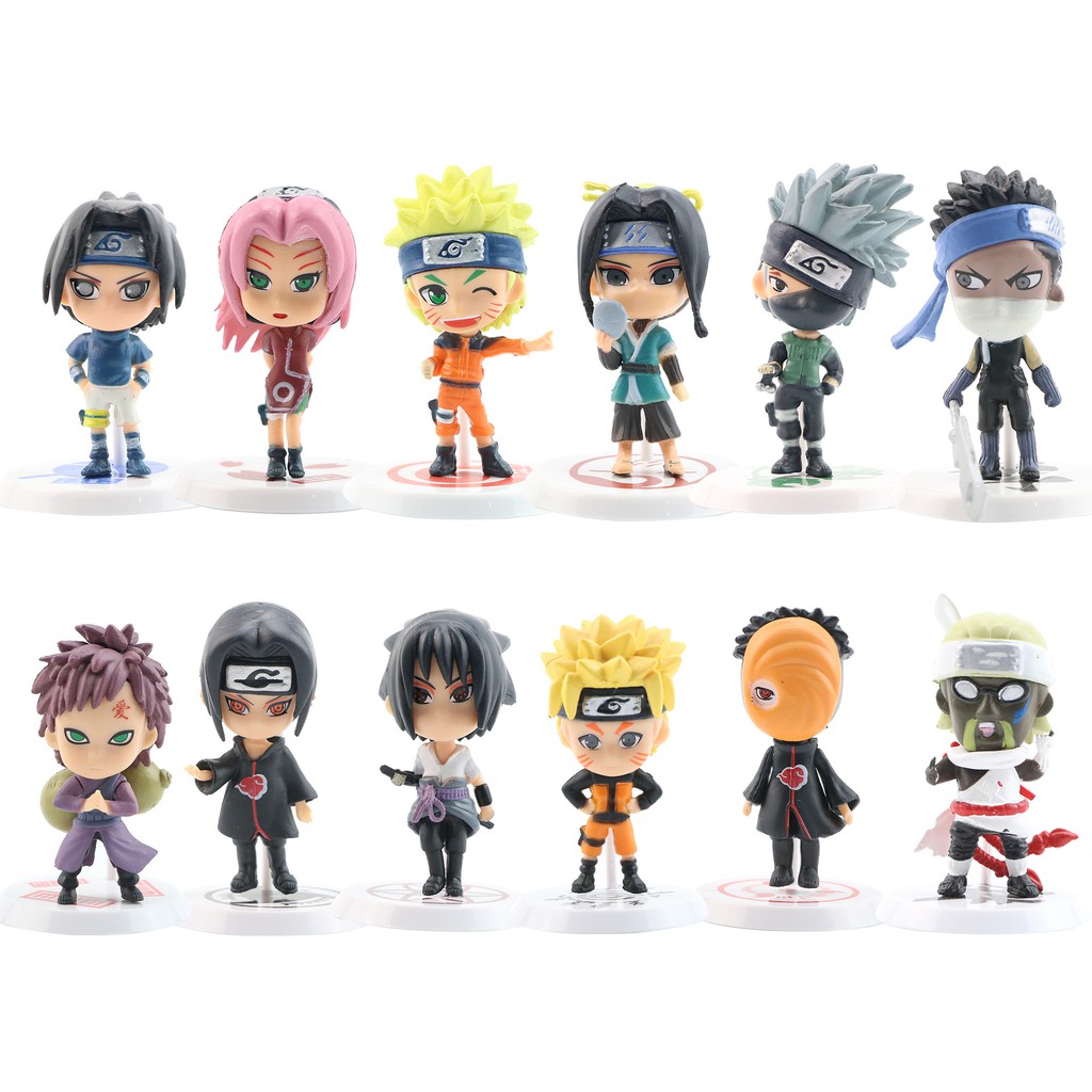6/11pcs=Set Naruto Chibi Naruto,Sasuke,Kakashi,Itachi,Sakura,Gaara ...