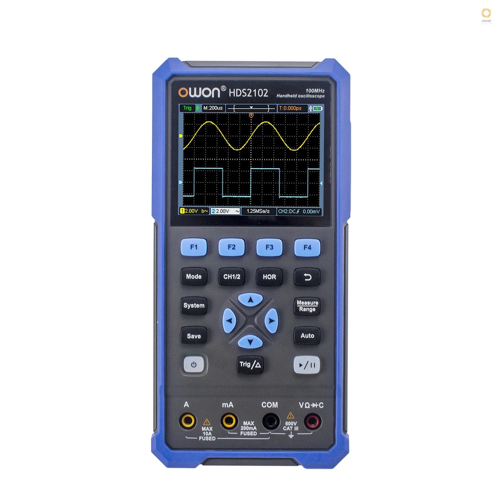 QUT OWON HDS2102 Handheld Digital Oscilloscope Multimeter 100MHz 500MSa ...