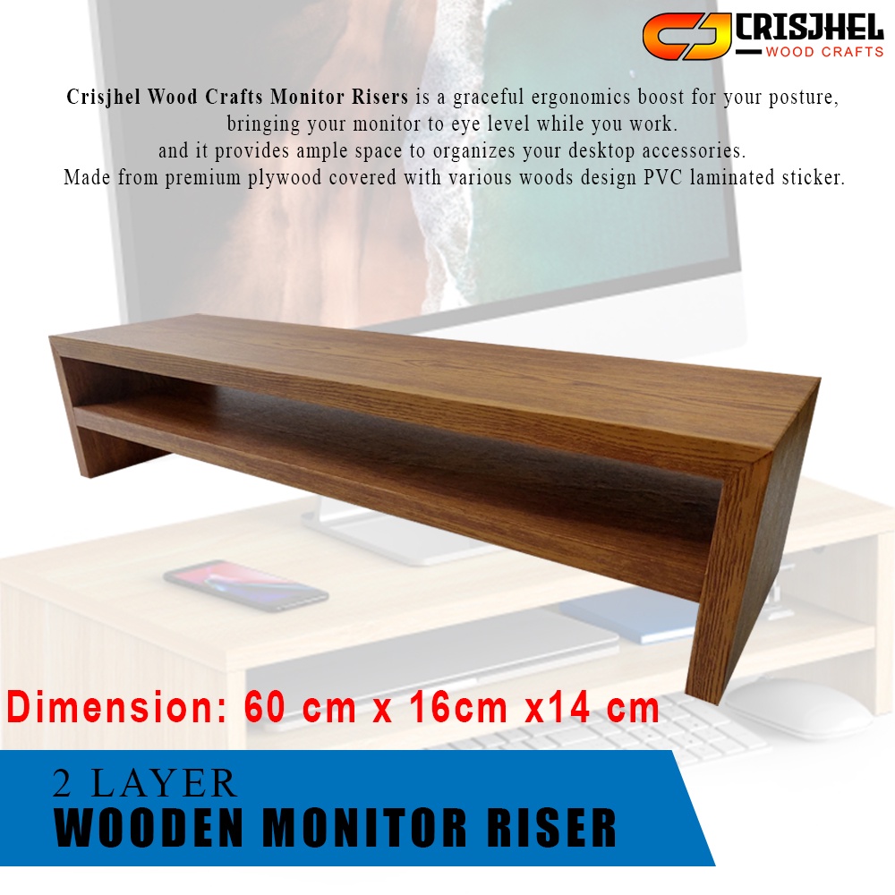 Monitor Risers / Monitor or TV Racks / Multi-Purpose Racks [60 cm L x ...