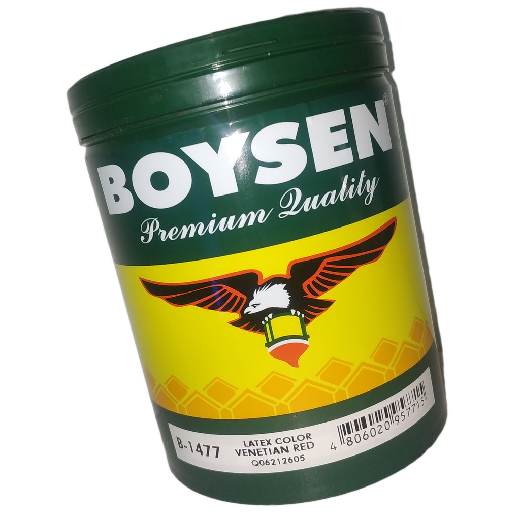 ( 1 LITER ) BOYSEN LATEX COLOR VENETIAN RED B-1477 FOR WOOD AND CEMENT ...