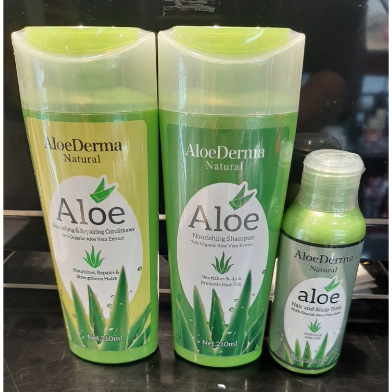 ALOE VERA NATURALS (Shampoo,Conditioner,Hair & scalp tonic) | Shopee ...
