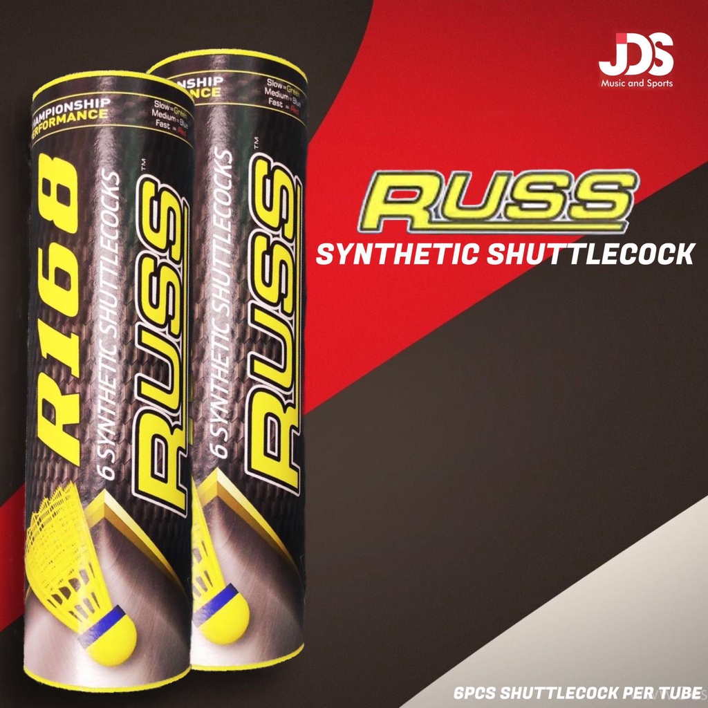 Russ R168 Synthetic Shuttlecocks (Yellow) | Shopee Philippines