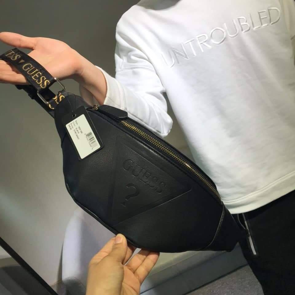 Guess black cheap belt bag