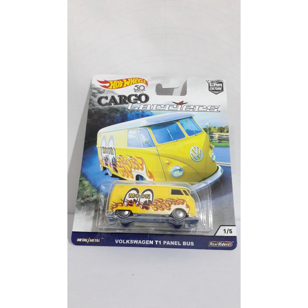 Hotwheels Hot Cargo Series Volkswagen T1 Panel Bus Moon Eyes Shopee Philippines 7672