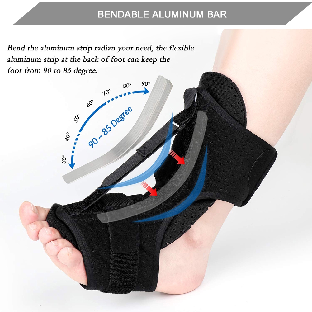 2021 NEW Plantar Fasciitis Night Splint Foot Drop Orthotic Brace ...