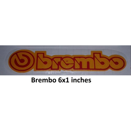 Brembo Vinyl Sticker (Yellow, Red) 2pcs | Shopee Philippines