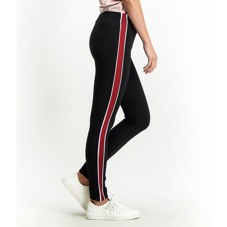 Black red and white best sale track pants