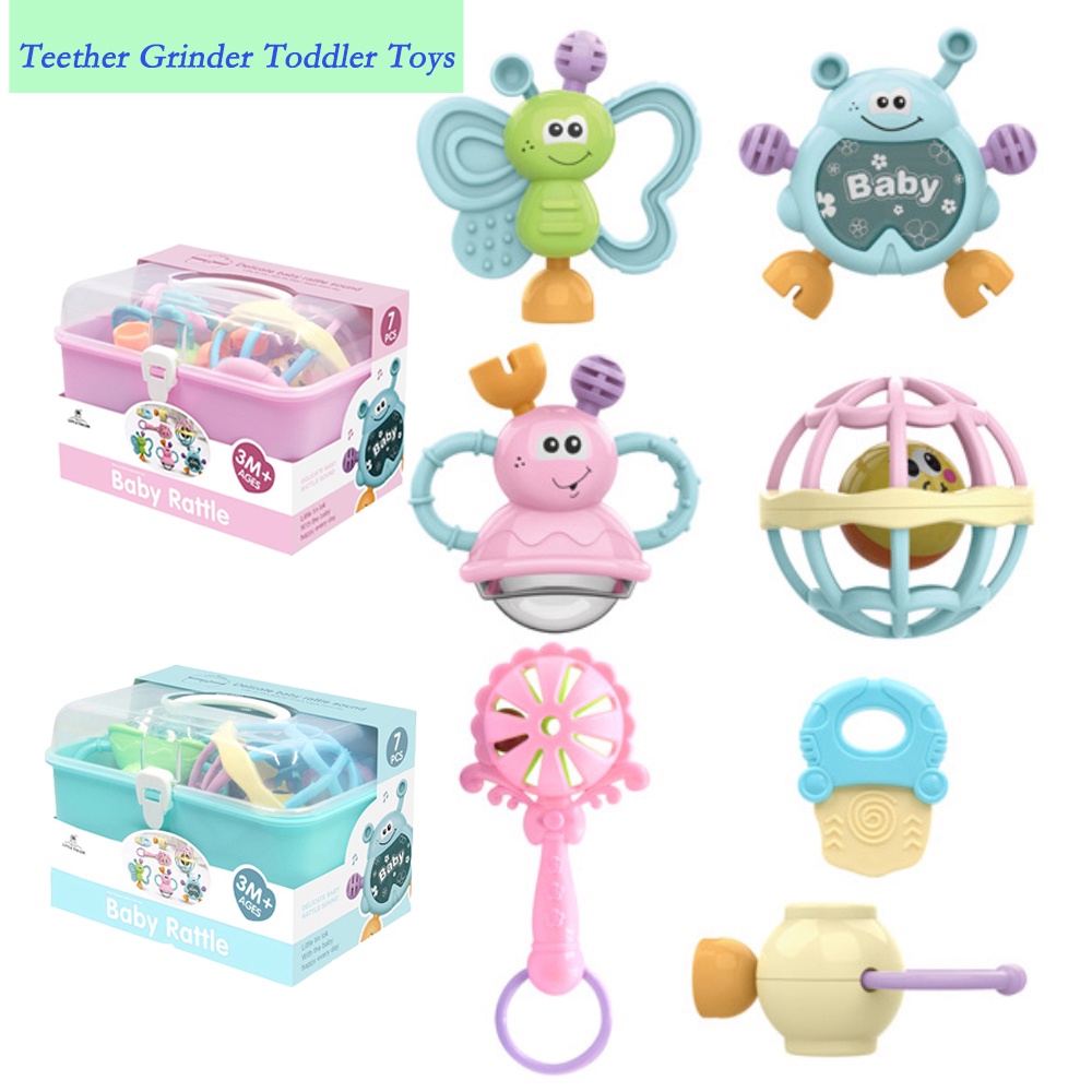 Kids Toy Silicon Teether for Baby BPA Free Baby Rattle Toys for Infants ...
