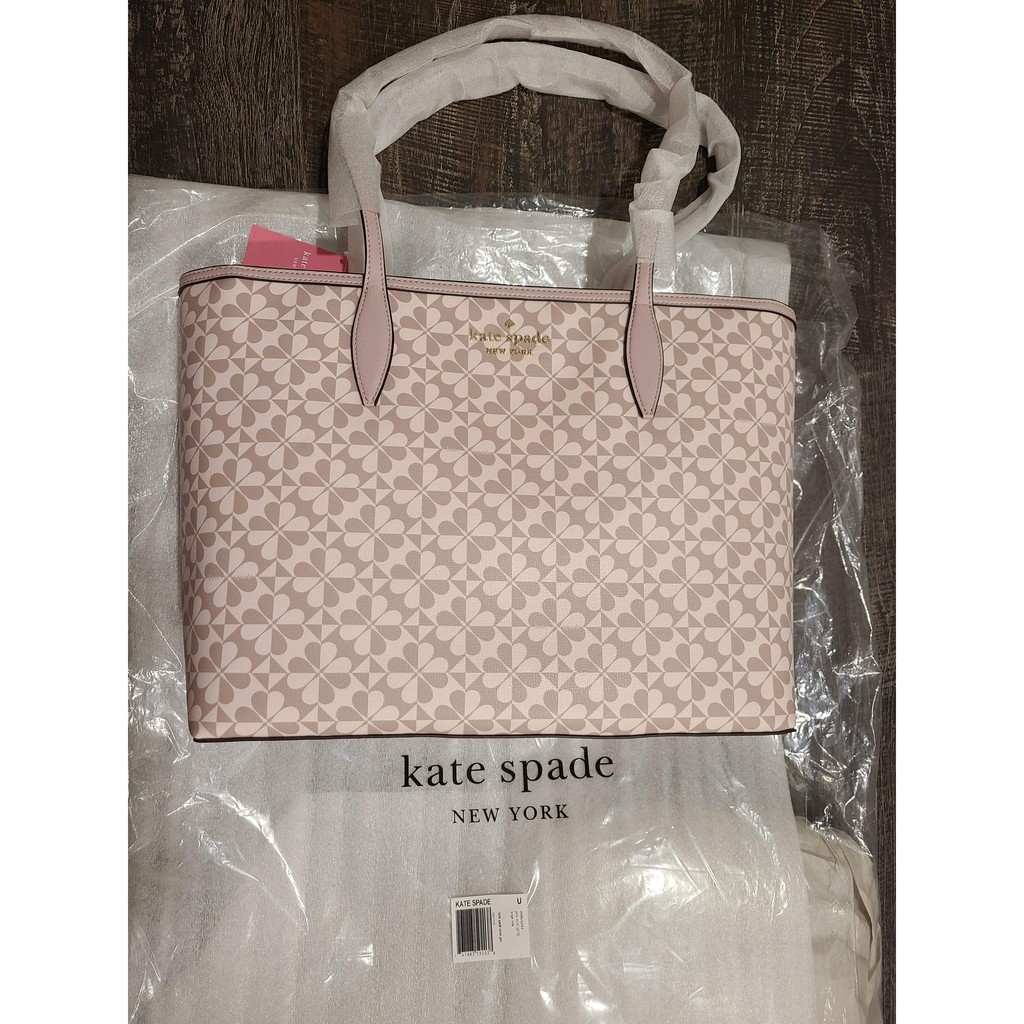 Spade Flower Coated Canvas All Day Large Tote