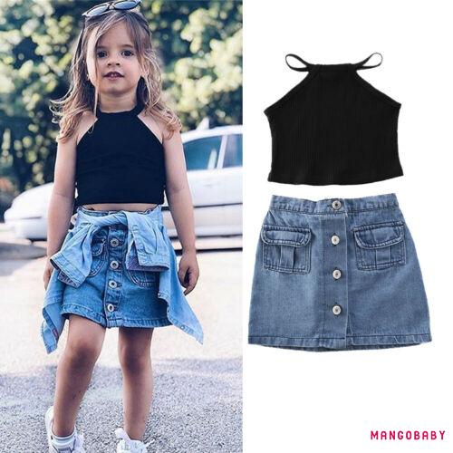 Cute crop top hot sale outfits for kids