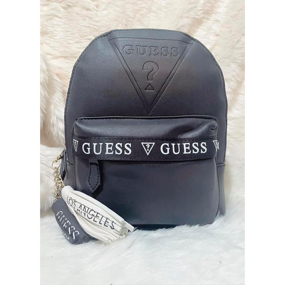 Guess black best sale mini backpack